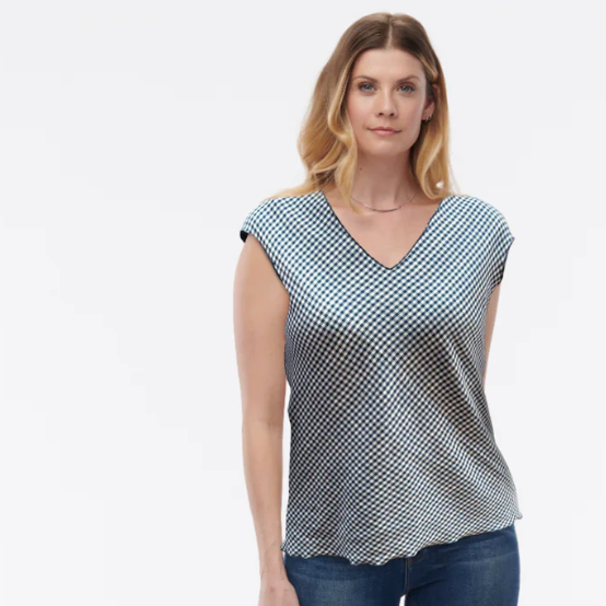 Helene Clarkson Design SHILO 4-Way Reversible Cotton Top