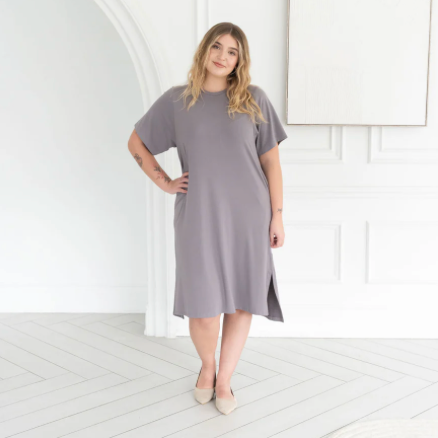 Encircled - The All Day Midi T-Shirt Dress