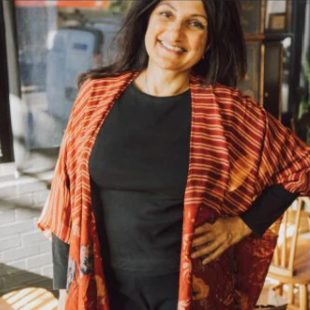 sariKNOTsari Avatar Pure Silk Cardigan