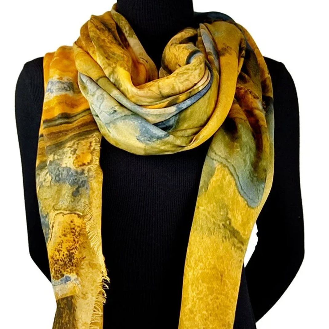 LOLILI Fine Art Scarf - Gros Morne Stone