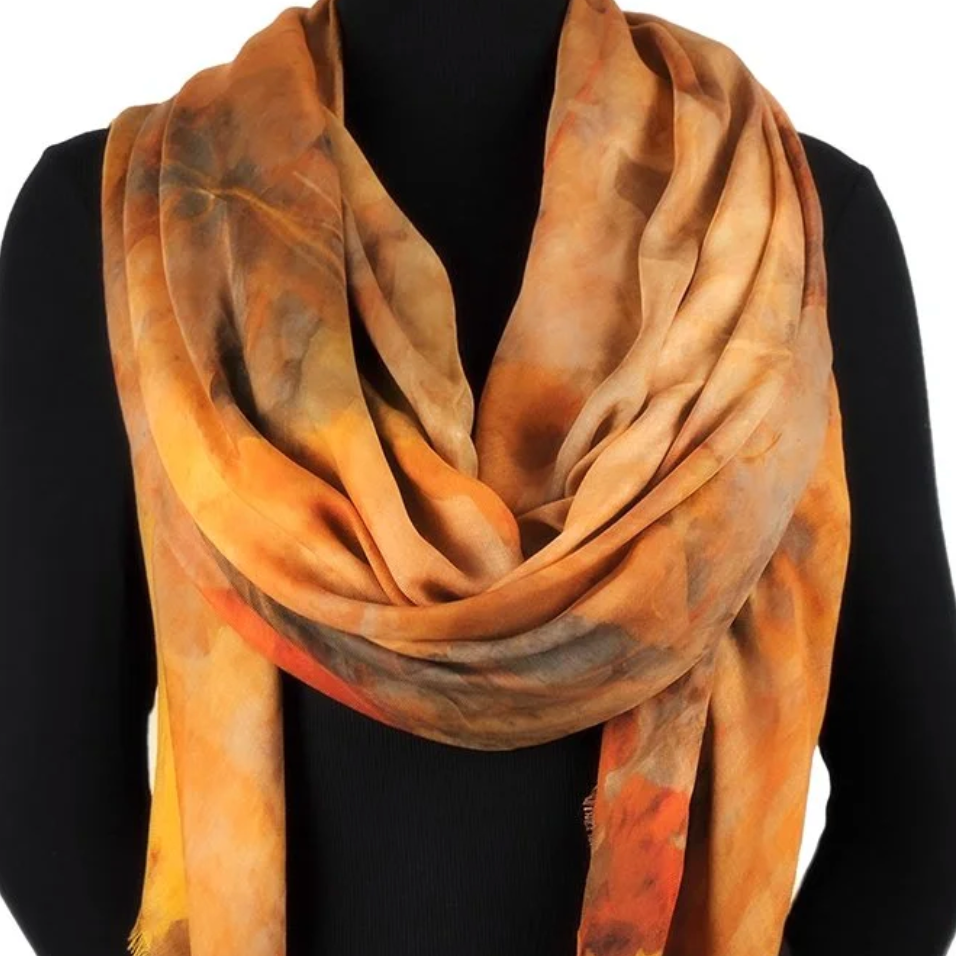 LOLILI Fine Art Scarf - Autumn Montage Rectangular