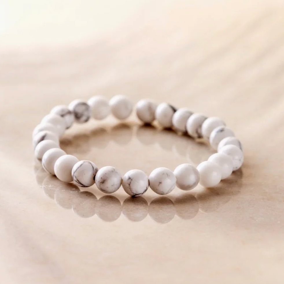 Shiny Soul Creations - Howlite Bracelet 8mm