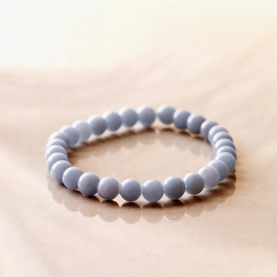 Shiny Soul Creations - Angelite Bracelet 8mm