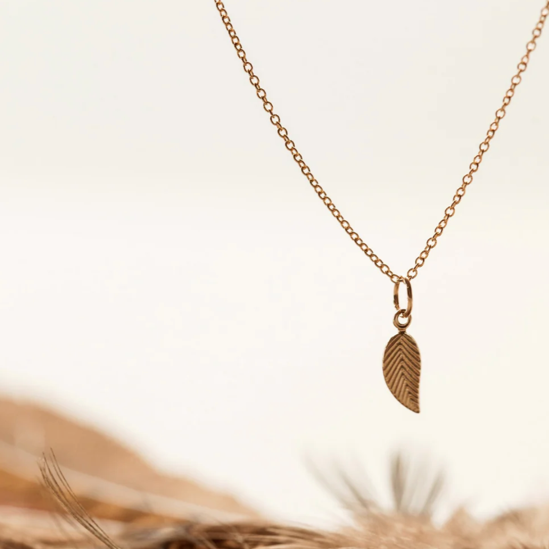 Shiny Soul Creations - Gold New Leaf Necklace