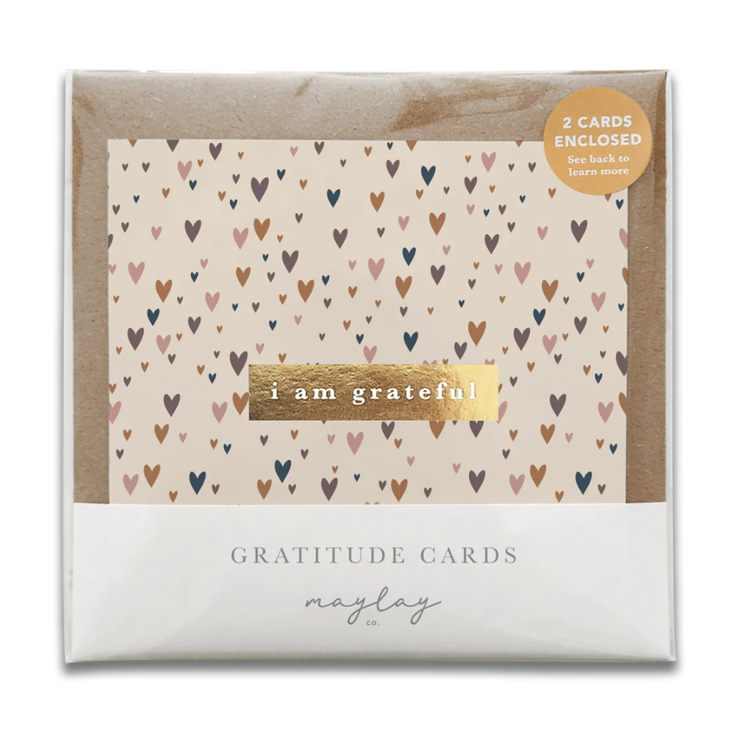 Maylay Co. - Little Hearts "I Am Grateful" Gratitude Greeting Card