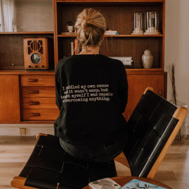 Canoe & Lake "Paddle, Overcome" Crew Sweater