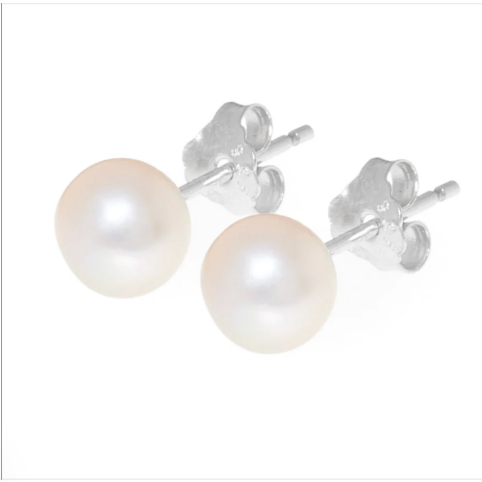 Crafted By CITRUS - Pink Pearl Earrings Medium