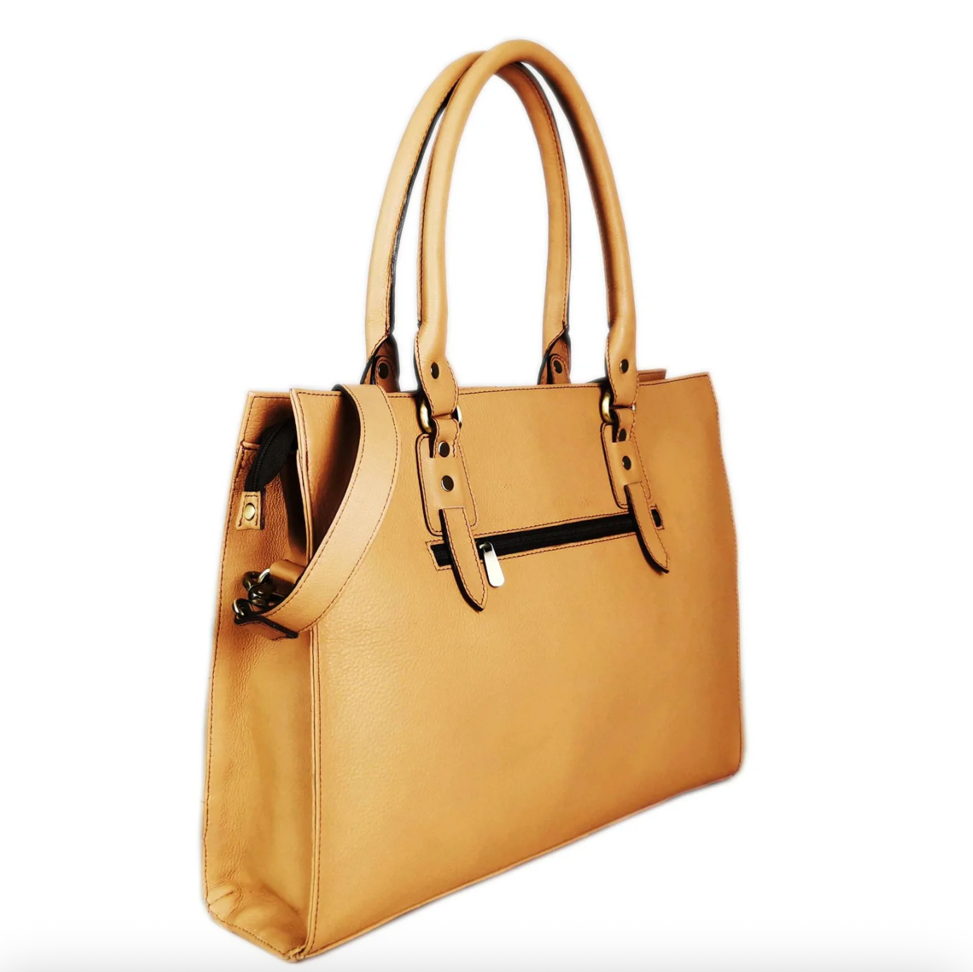GoodHides BEIGE Signature 17" Laptop Tote Bag