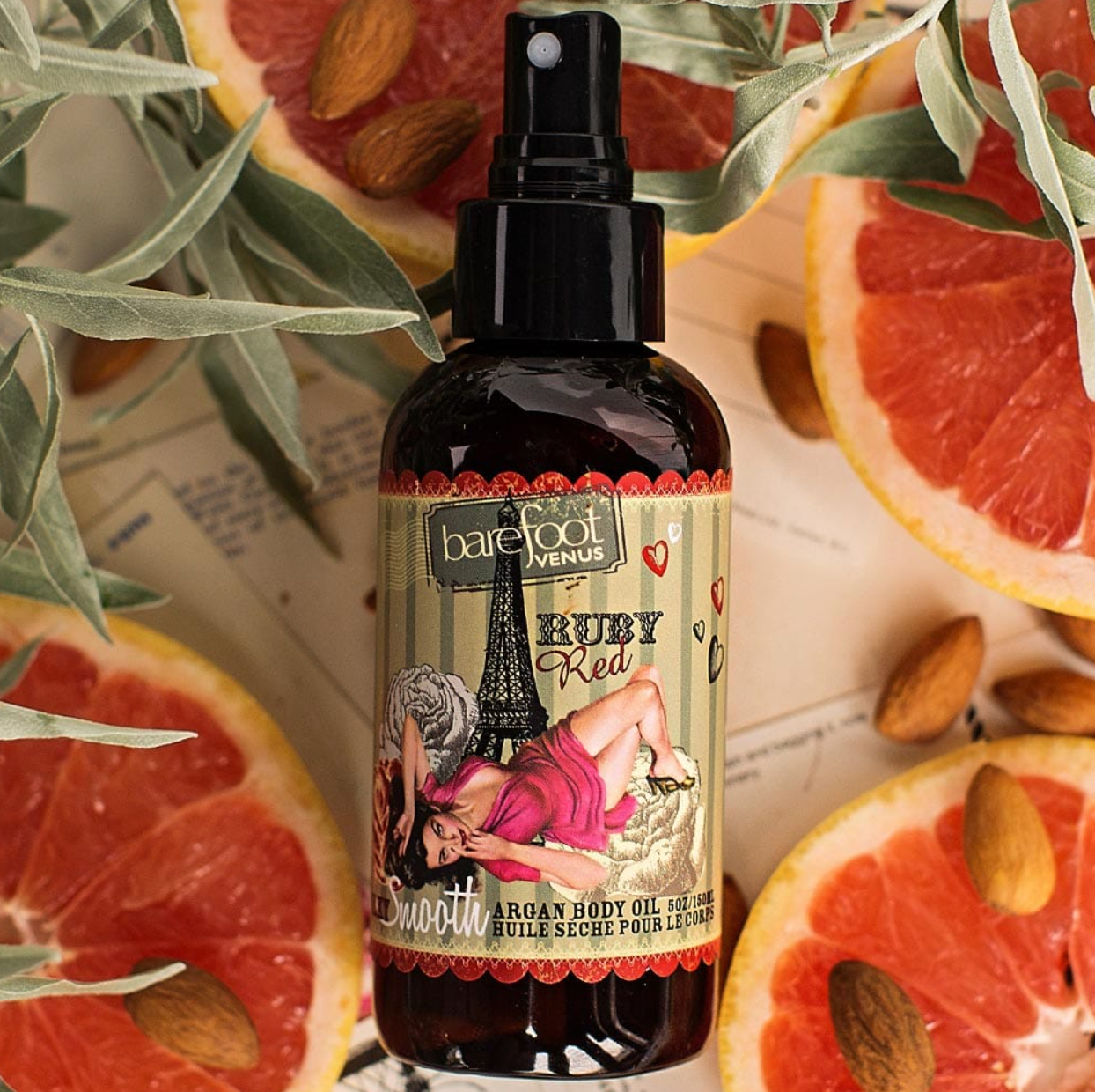 Barefoot Venus Ruby Red Collection - Argan Body Oil