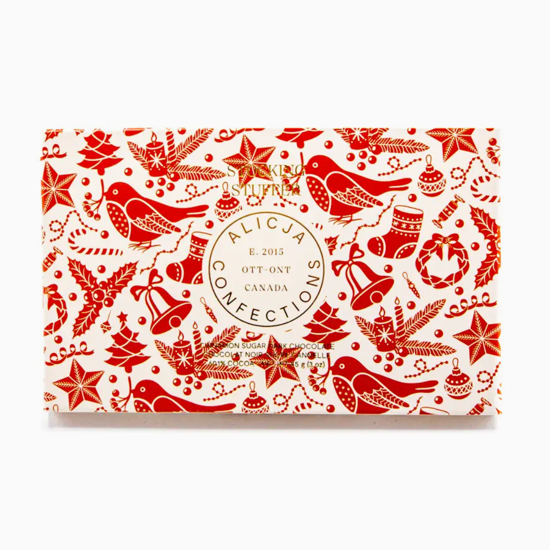 Alicja Confections - Stocking Stuffer Postcard Vegan Dark Chocolate Bar