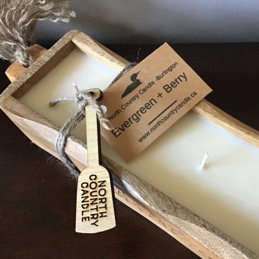 North Country Candle MANGOWOOD Engraved Dough Bowl Candle