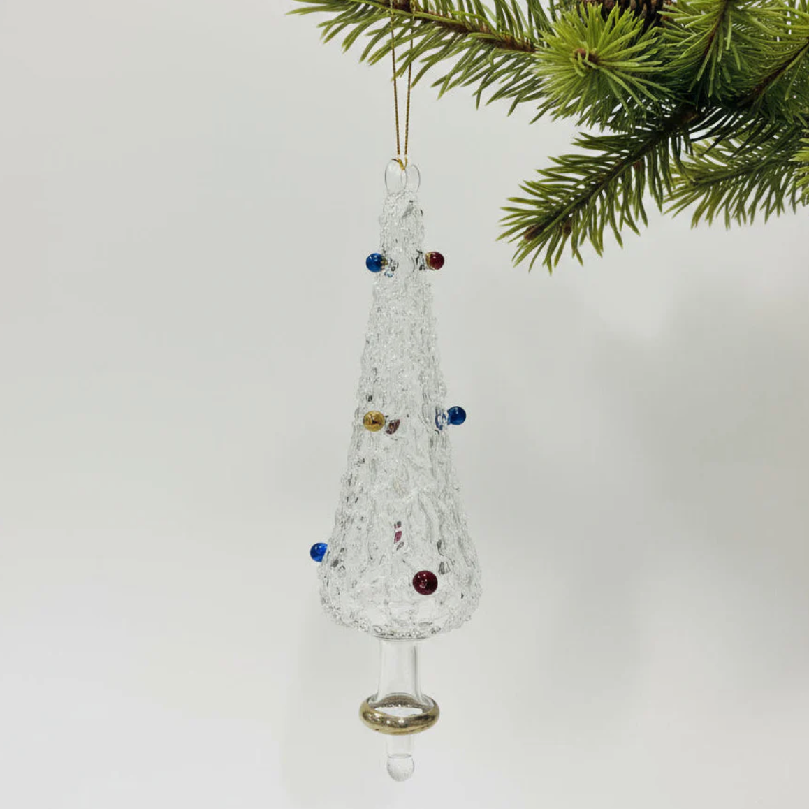 Dandarah - Blown Glass Pine Tree Ornament