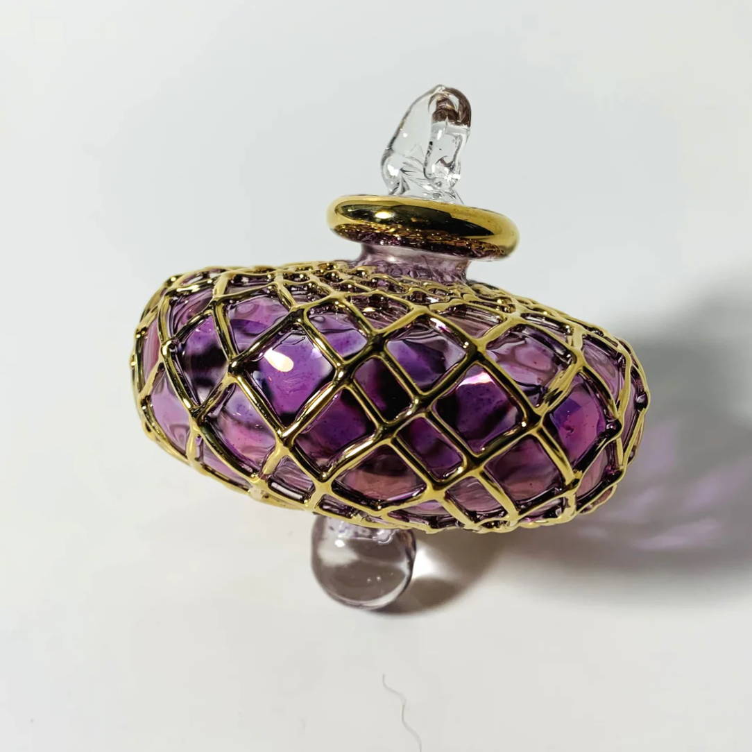 Dandarah - Blown Glass Small Diamond Toupie Ornament