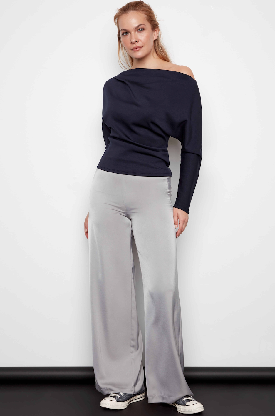 ILTM DIMITRA Satin Wide-Leg Pants