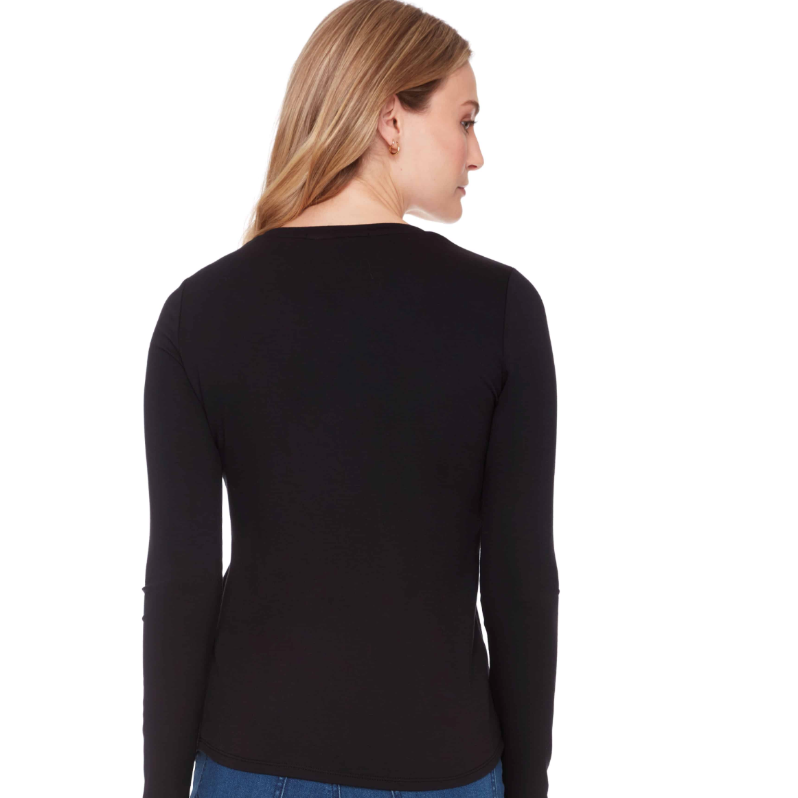 UP! PROVENCE Long Sleeve V-Neck Top