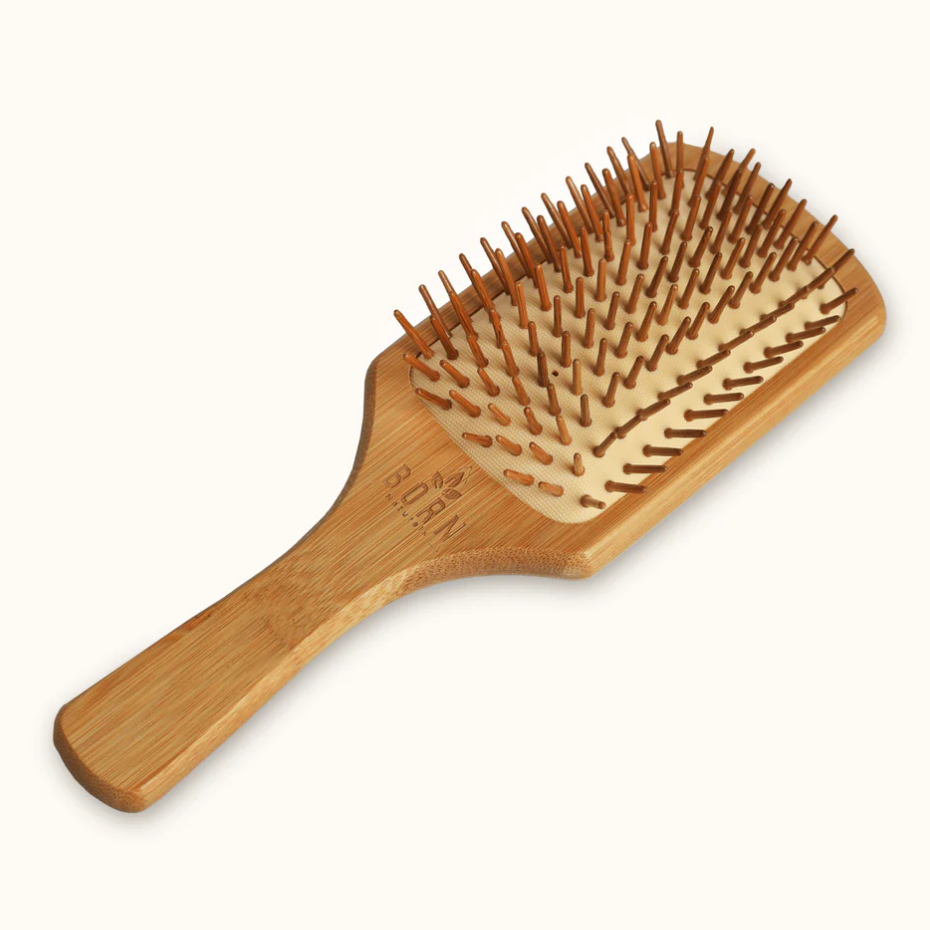 Born Naturals Wood Paddle Brush