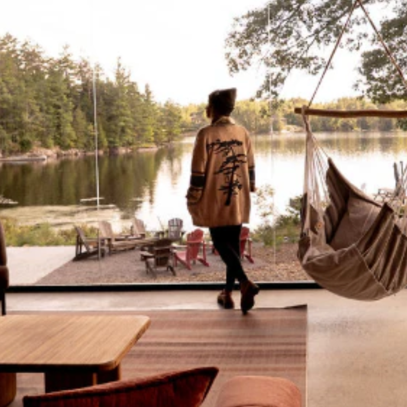 Canoe & Lake "Lonely Pine" Dockside Knit Cardigan