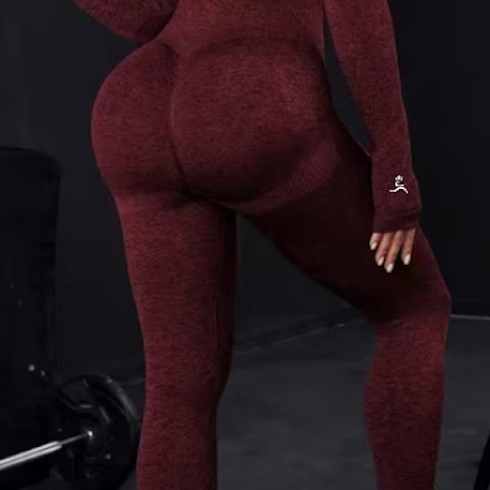 Run Free by Vee - Burgundy Leggings