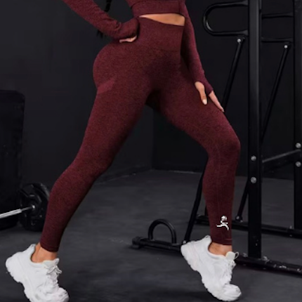 Run Free by Vee - Burgundy Leggings