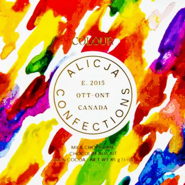 Alicja Confections - Colour Postcard Milk Chocolate Bar