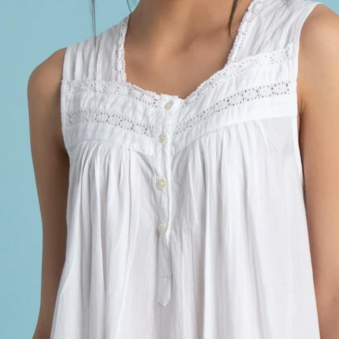 Mahogany ALLISON White Nightgown