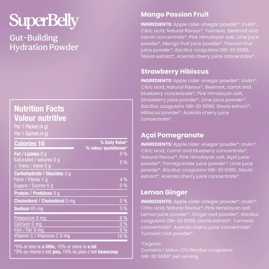 Blume SuperBelly VARIETY PACK of Hydration Powder
