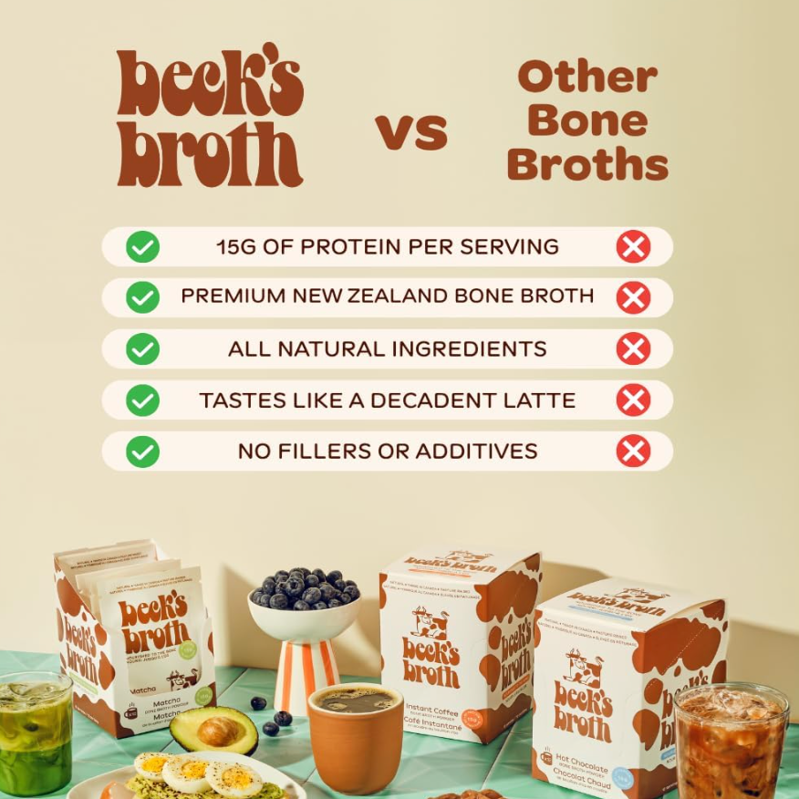 Beck's Broth Protein Matcha Latte