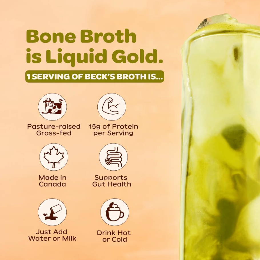 Beck's Broth Protein Matcha Latte