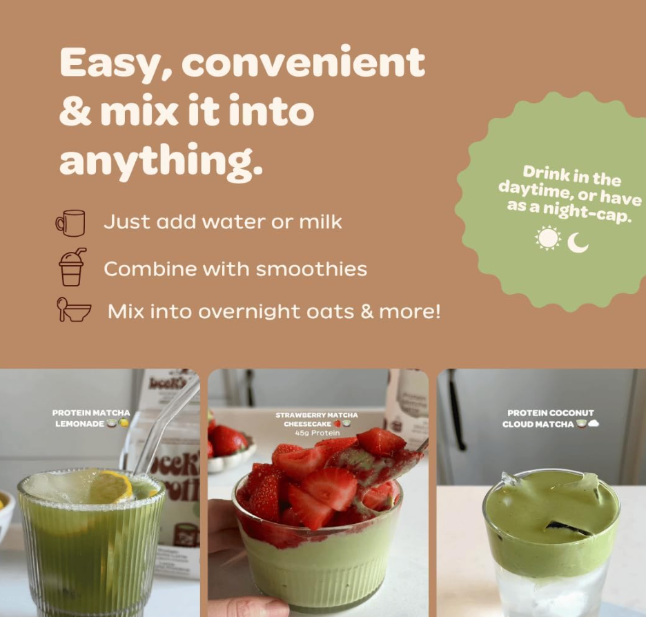 Beck's Broth Protein Matcha Latte