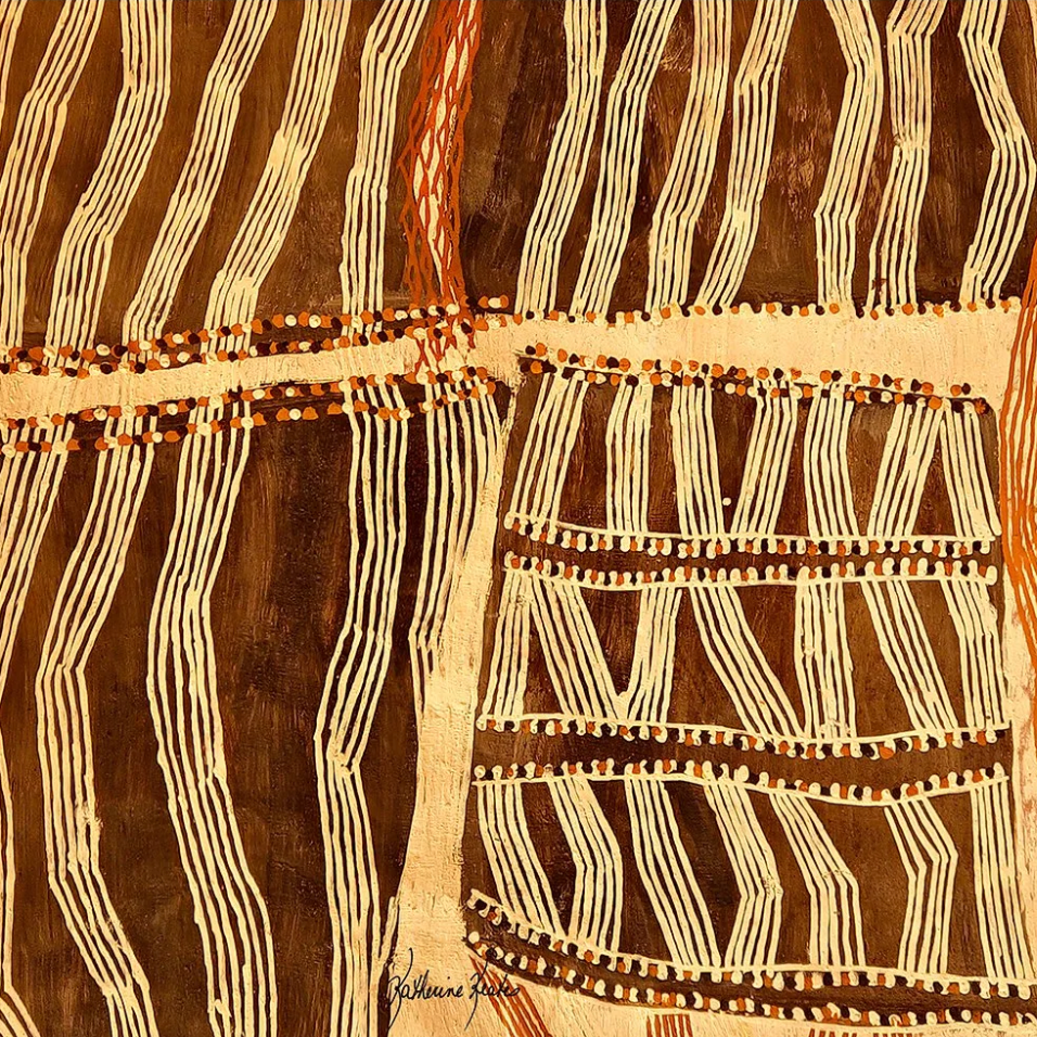 LOLILI Fine Art Scarf - Desert Story (Australia)