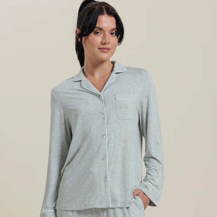 AEPTOM Bamboo Long Sleeve Pajama Shirt