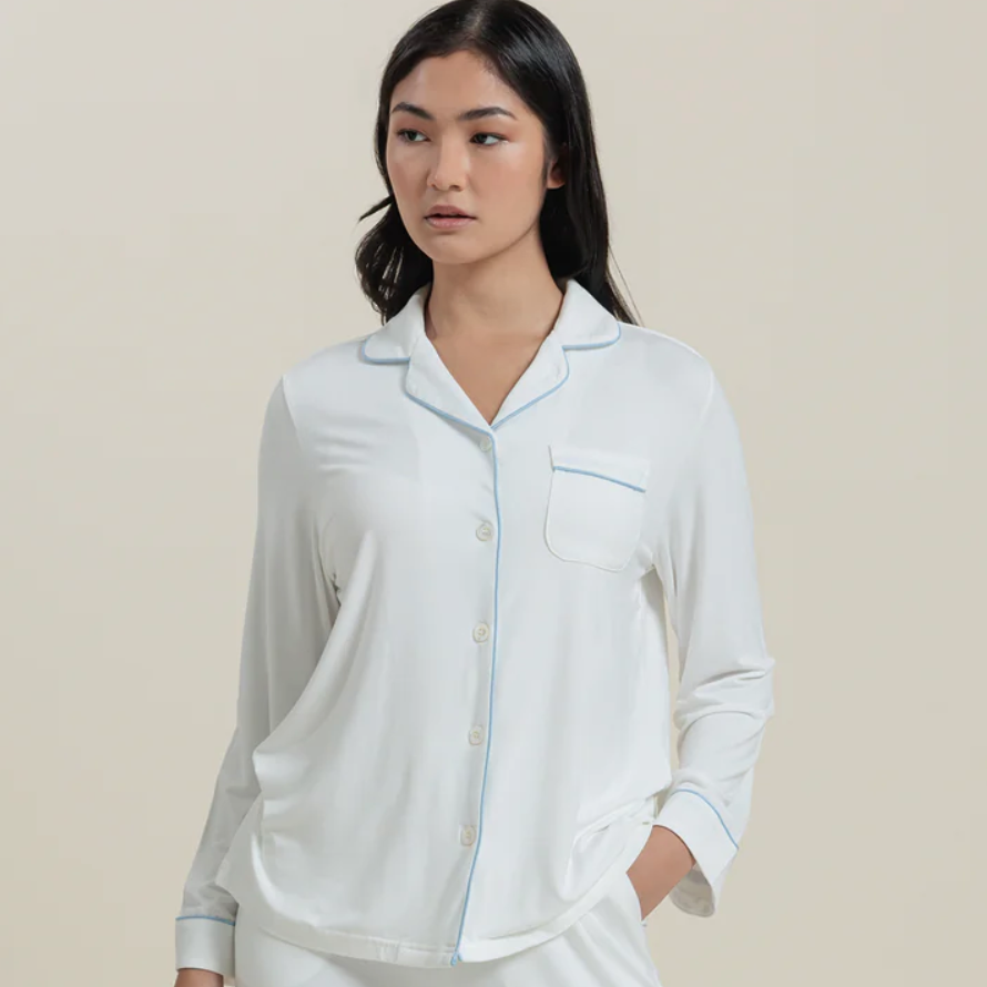 AEPTOM Bamboo Long Sleeve Pajama Shirt