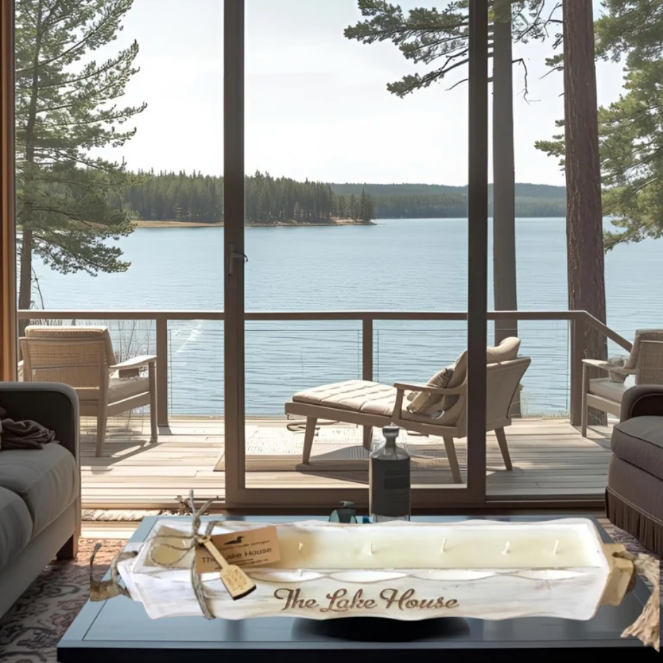 North Country Candle MANGOWOOD Engraved Dough Bowl Soy Wax Candle