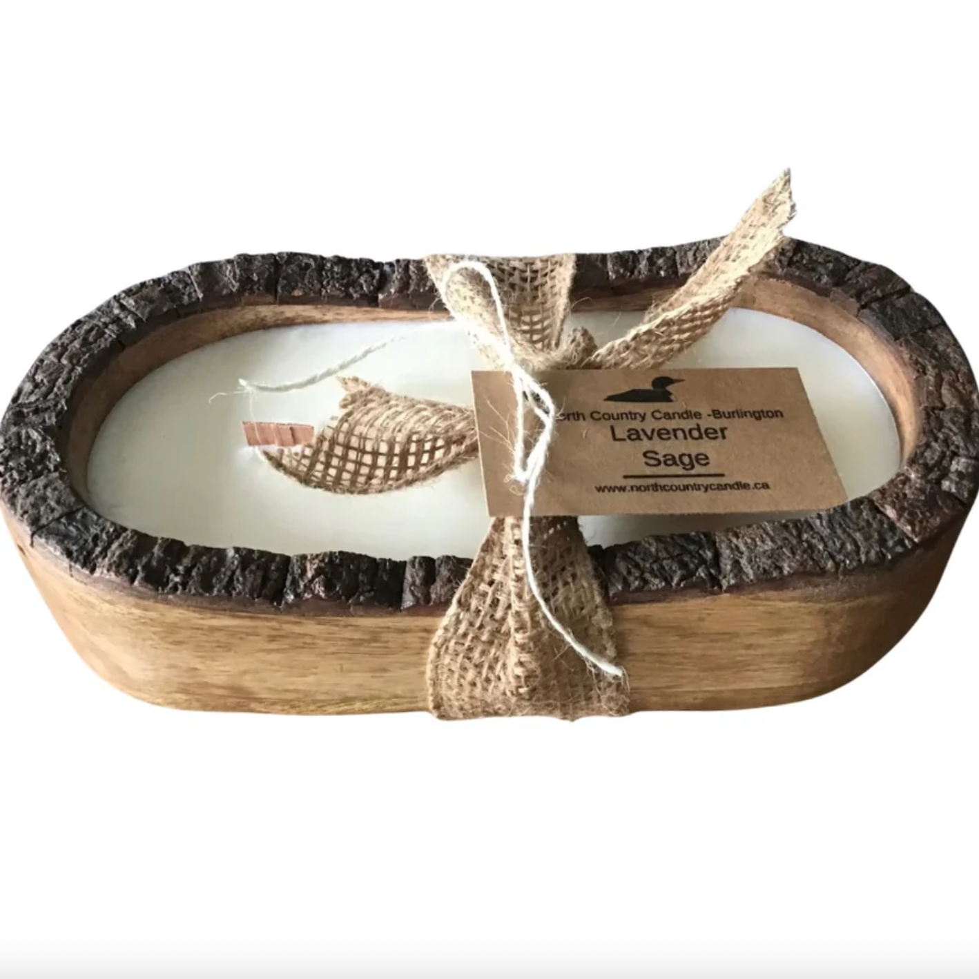 North Country Candle - 12" Live Edge Dough Bowl Soy Wax Candle