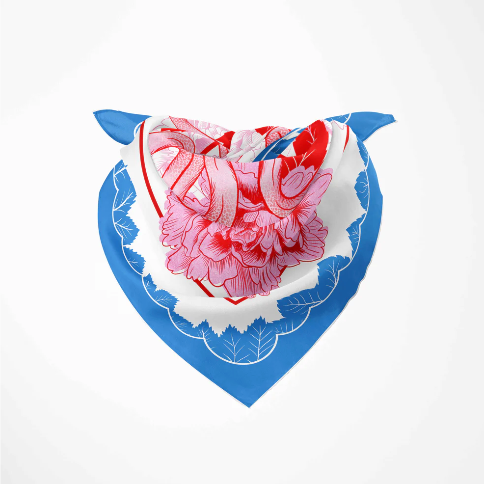 Emma Phelan Design 100% Silk Scarf - Heart of Glass