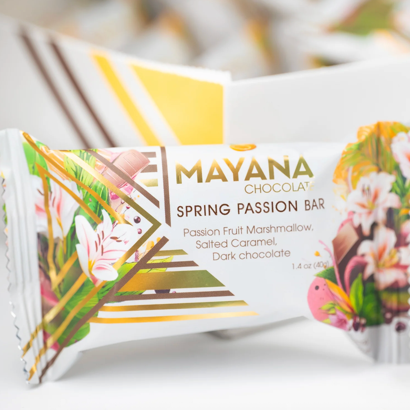 Mayana Mini Chocolate Bar - Spring Passion Marshmallow