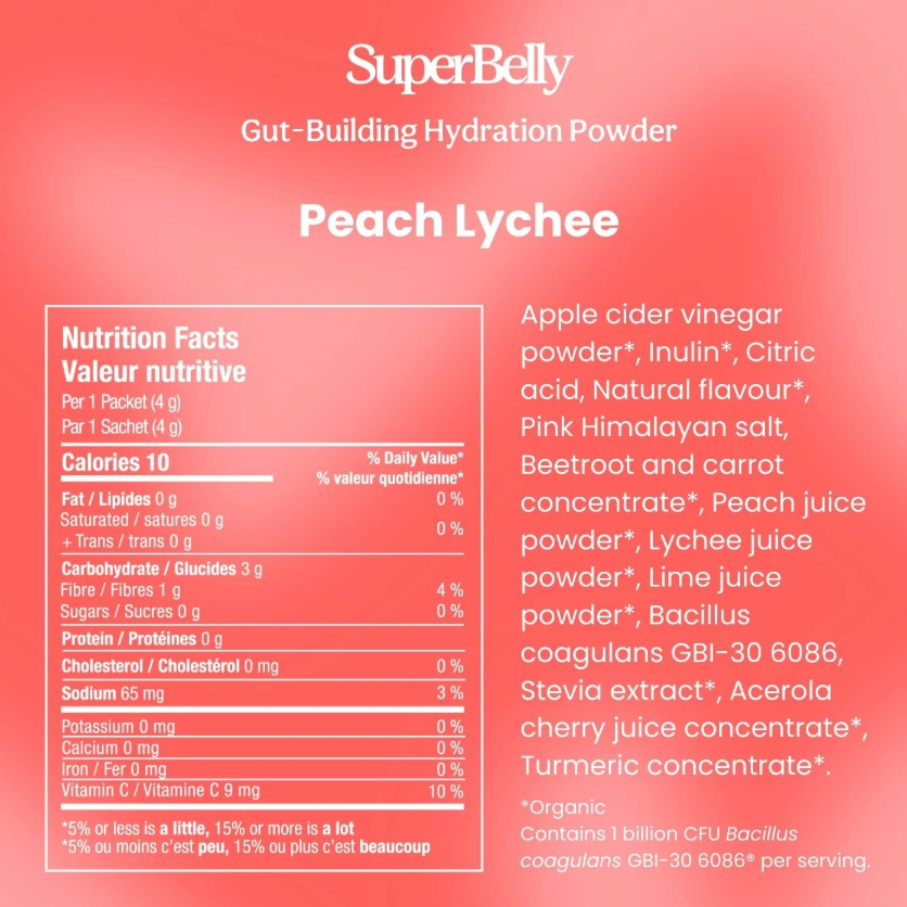 Blume SuperBelly PEACH LYCHEE Hydration Powder