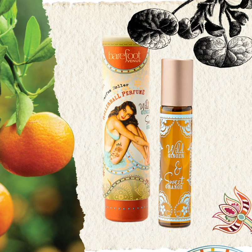 Barefoot Venus WILD GINGER & SWEET ORANGE Collection - Roll On Perfume Oil