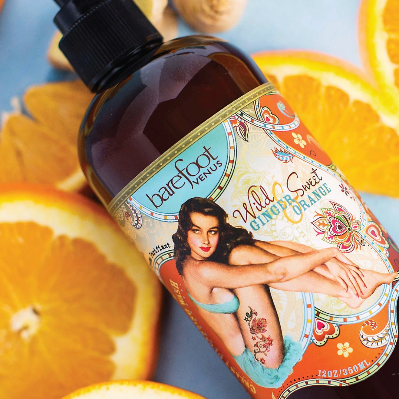 Barefoot Venus WILD GINGER & SWEET ORANGE Collection - Creamy Cleansing Wash