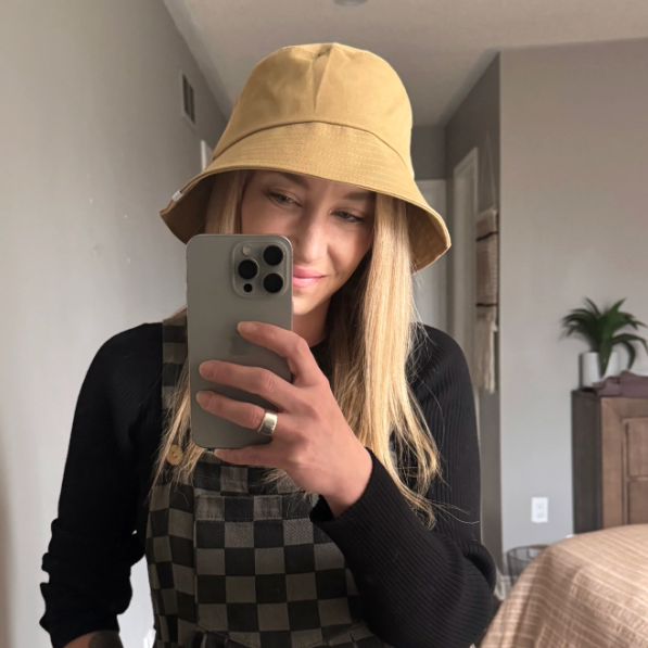 Canoe & Lake Denim Wide Brim Bucket Hat