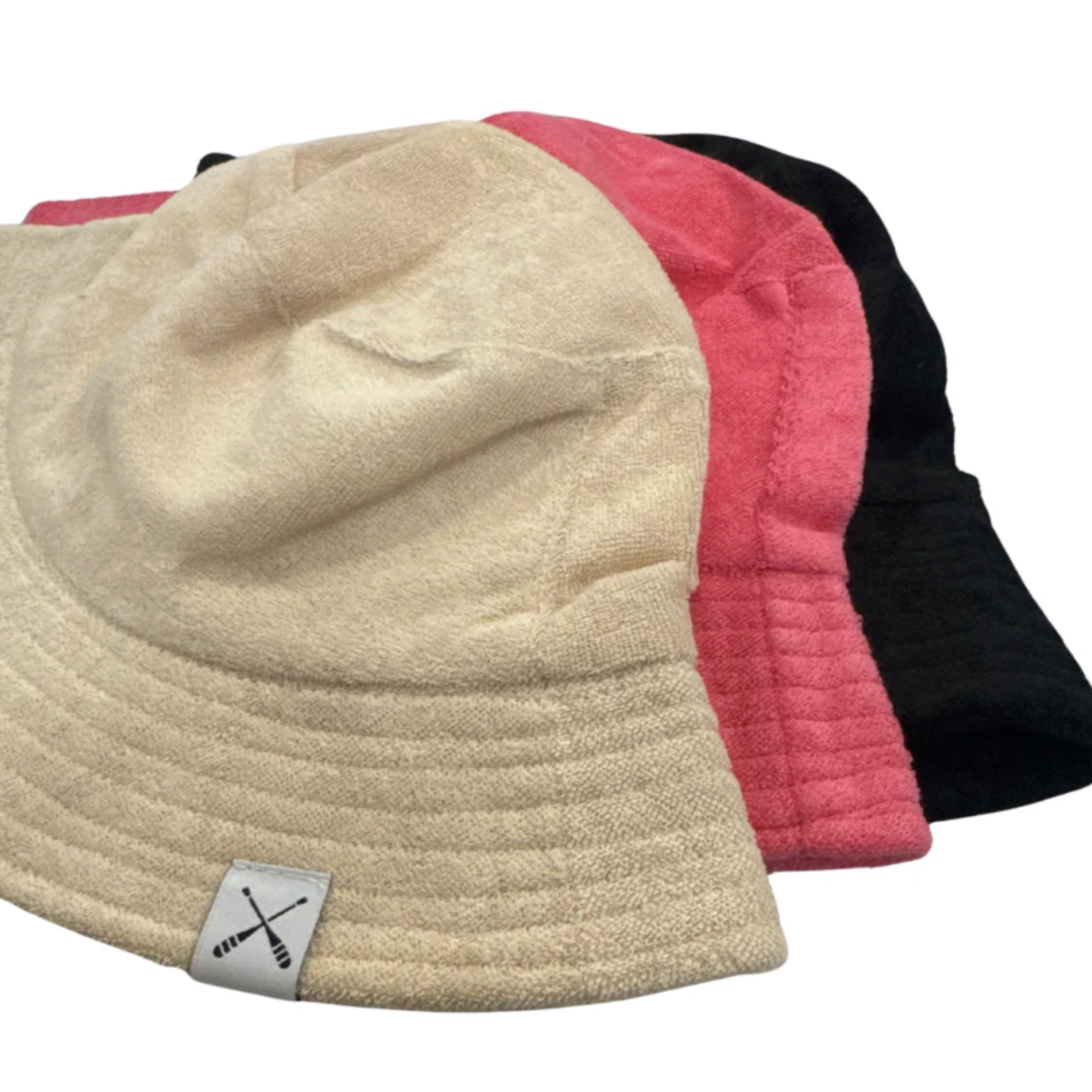 Canoe & Lake French Terry Cotton Wide Brim Bucket Hat