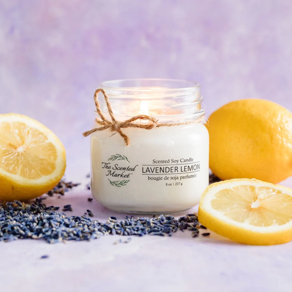 The Scented Market - LAVENDER LEMON Soy Wax Candle