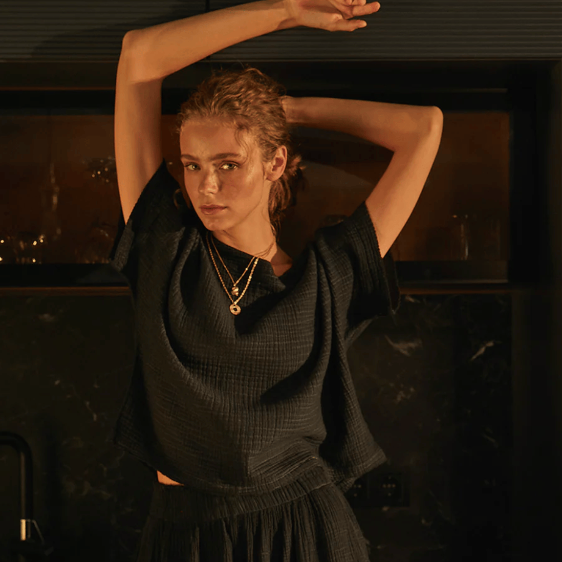 Pokoloko - Turkish Cotton Crinkle Boat Top