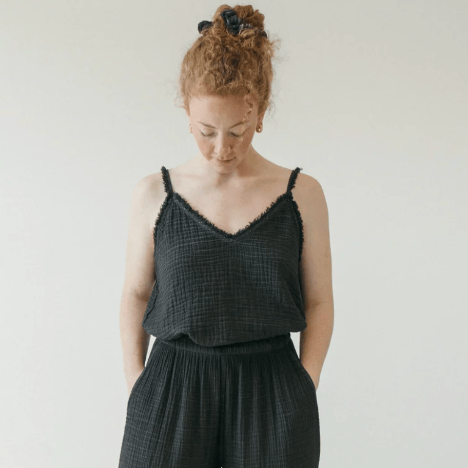Pokoloko - Turkish Cotton Crinkle Strappy Top