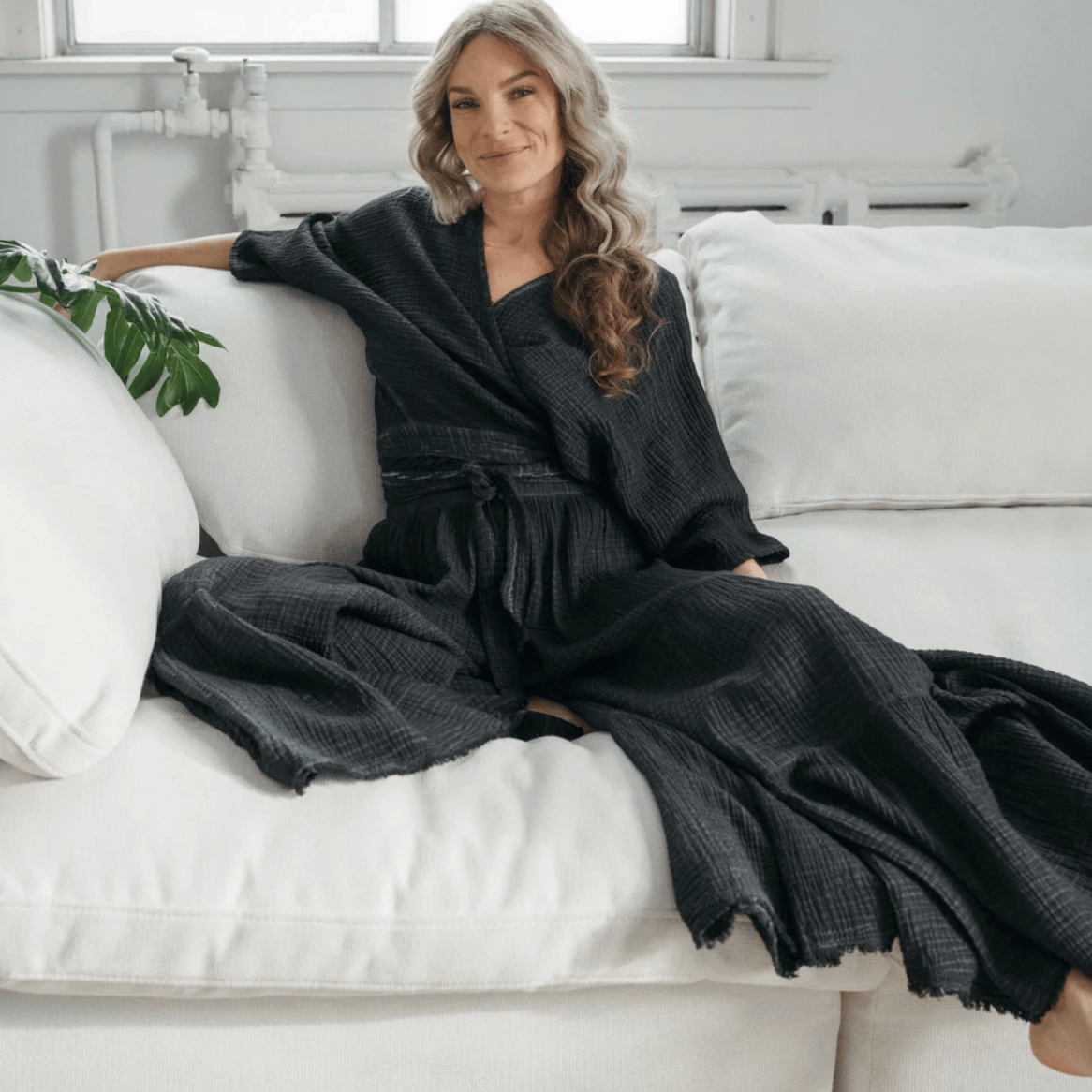 Pokoloko - Turkish Cotton Crinkle Skirt Pants