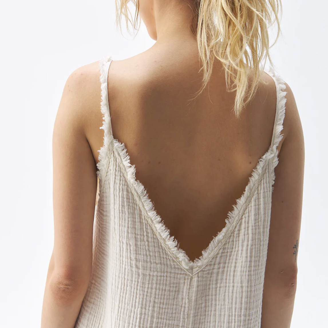 Pokoloko - Turkish Cotton Crinkle Strappy Dress