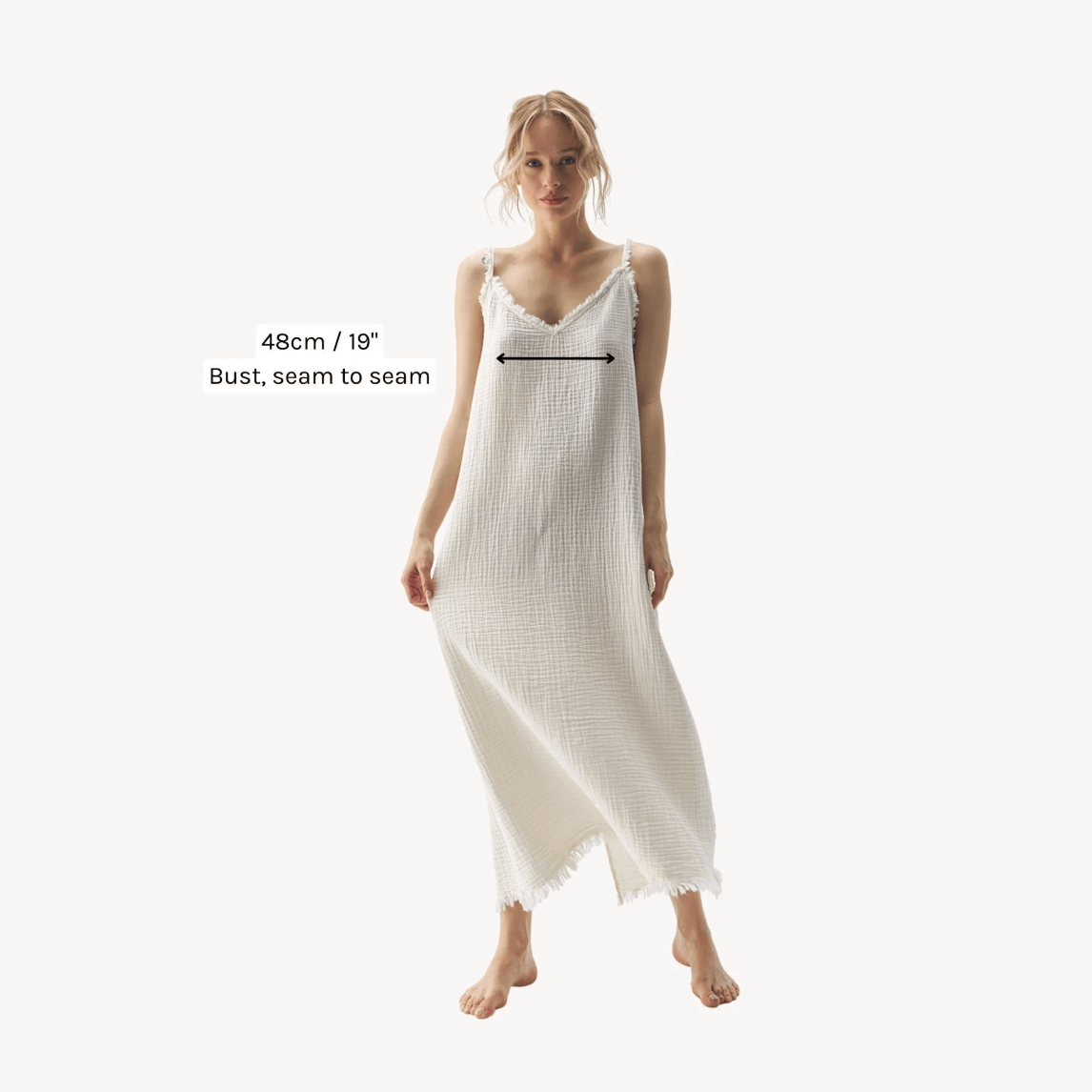 Pokoloko - Turkish Cotton Crinkle Strappy Dress