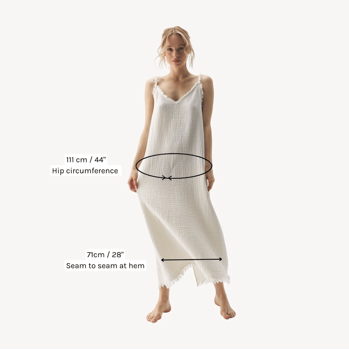 Pokoloko - Turkish Cotton Crinkle Strappy Dress