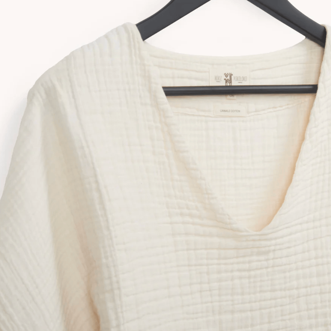 Pokoloko - Turkish Cotton Crinkle Crop Top