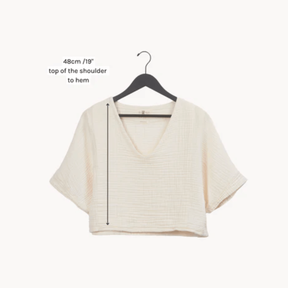Pokoloko - Turkish Cotton Crinkle Crop Top